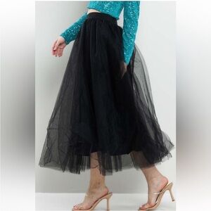 Black Tulle Skirt